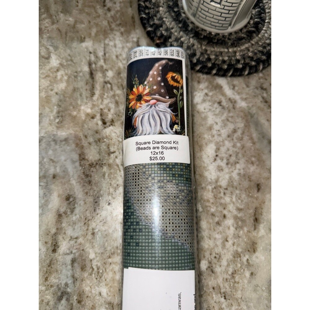 5d Diamond Art Kit Sunflower Gnome 12''x16''